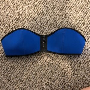 neoprene swimsuit bandeau top